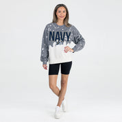 US NAVY MIDSHIPMEN CASUAL FAN LONG-SLEEVE FRENCH TERRY PULLOVER
