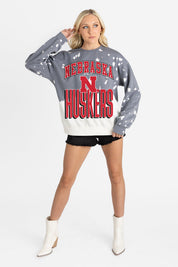 NEBRASKA CORNHUSKERS ARCH RIVALS LONG-SLEEVE FRENCH TERRY PULLOVER
