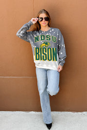 NORTH DAKOTA STATE BISON ARCH RIVALS LONG-SLEEVE FRENCH TERRY PULLOVER