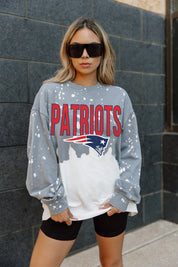 NEW ENGLAND PATRIOTS CASUAL FAN LONG-SLEEVE FRENCH TERRY PULLOVER