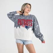NEW ENGLAND PATRIOTS CASUAL FAN LONG-SLEEVE FRENCH TERRY PULLOVER