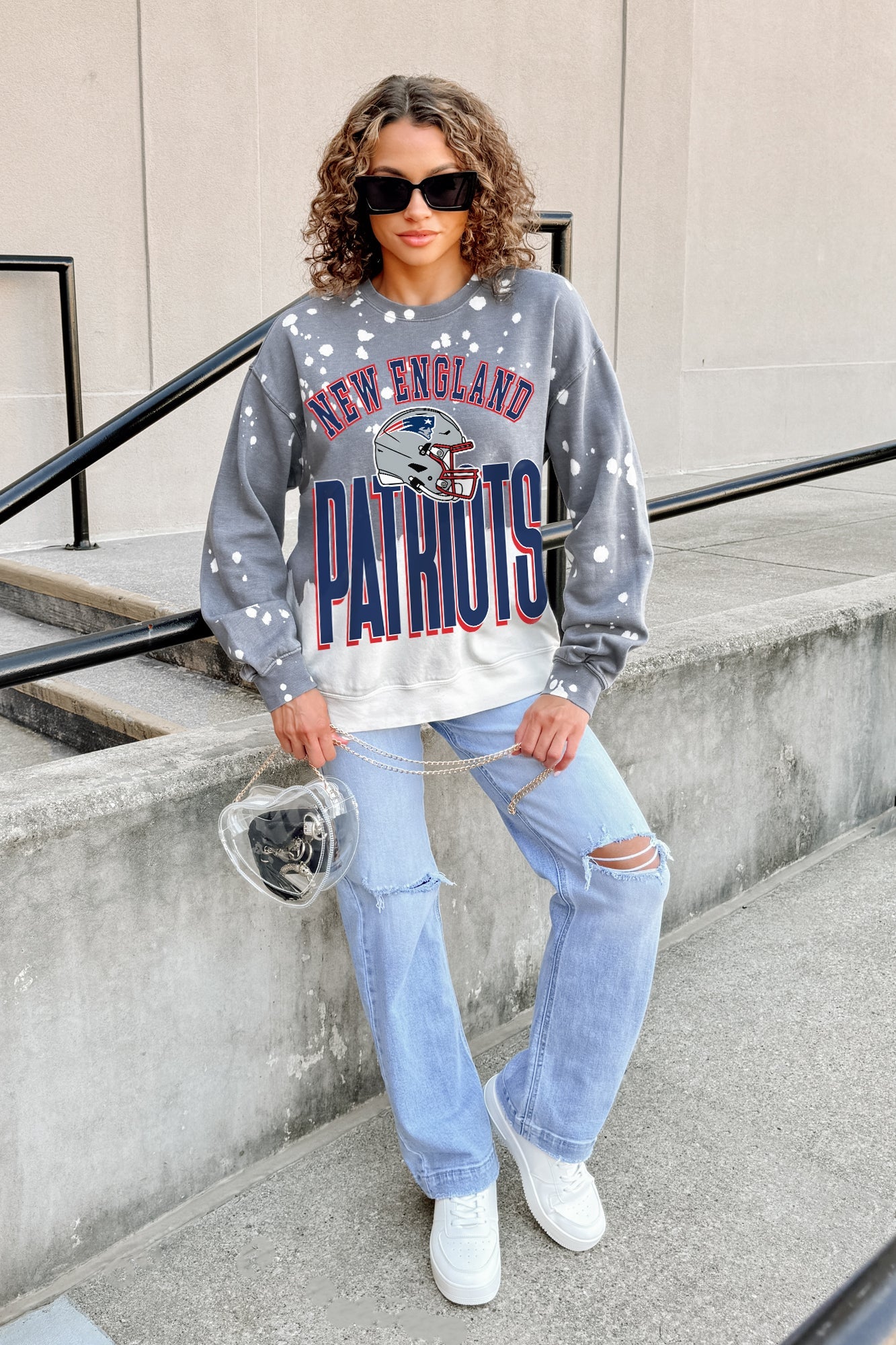 NEW ENGLAND PATRIOTS ARCH RIVALS LONG-SLEEVE FRENCH TERRY PULLOVER