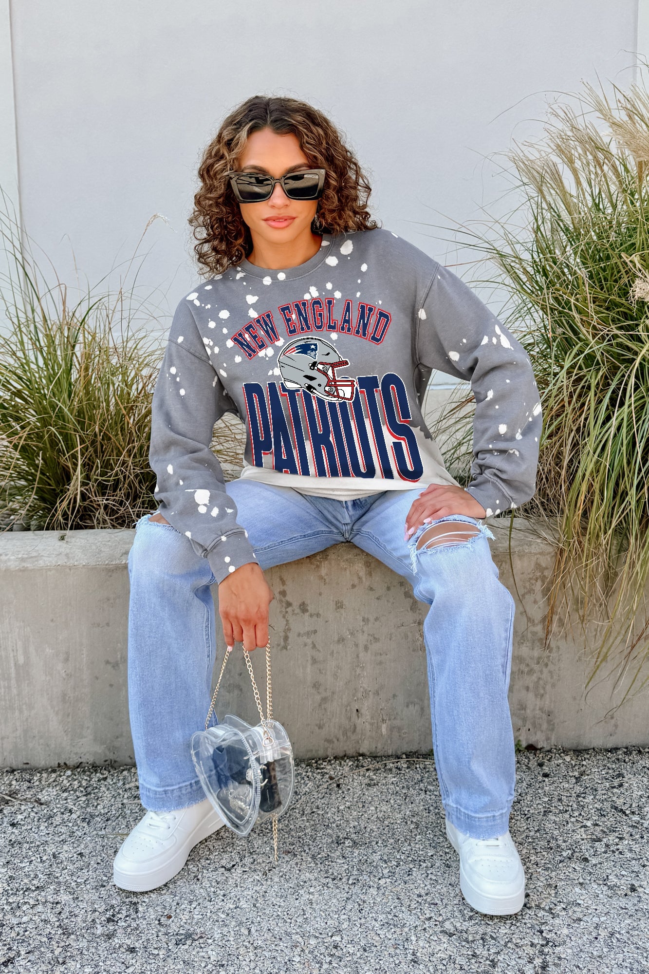 NEW ENGLAND PATRIOTS ARCH RIVALS LONG-SLEEVE FRENCH TERRY PULLOVER