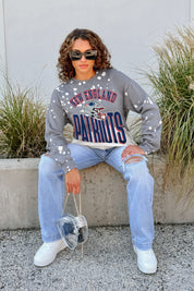 NEW ENGLAND PATRIOTS ARCH RIVALS LONG-SLEEVE FRENCH TERRY PULLOVER
