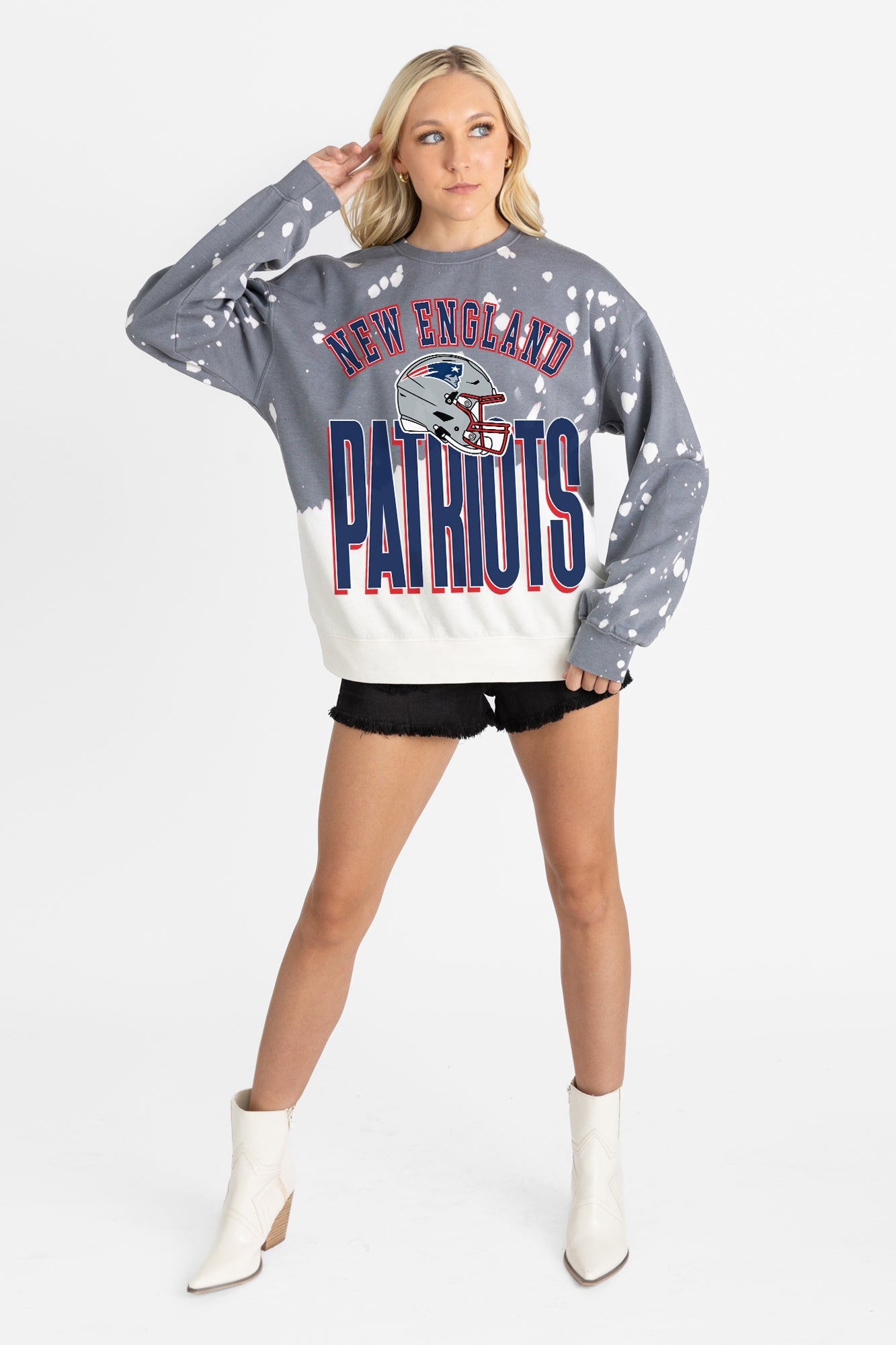 NEW ENGLAND PATRIOTS ARCH RIVALS LONG-SLEEVE FRENCH TERRY PULLOVER
