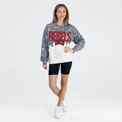 UNLV REBELS CASUAL FAN LONG-SLEEVE FRENCH TERRY PULLOVER