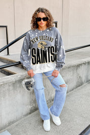 NEW ORLEANS SAINTS ARCH RIVALS LONG-SLEEVE FRENCH TERRY PULLOVER