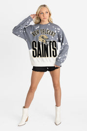 NEW ORLEANS SAINTS ARCH RIVALS LONG-SLEEVE FRENCH TERRY PULLOVER
