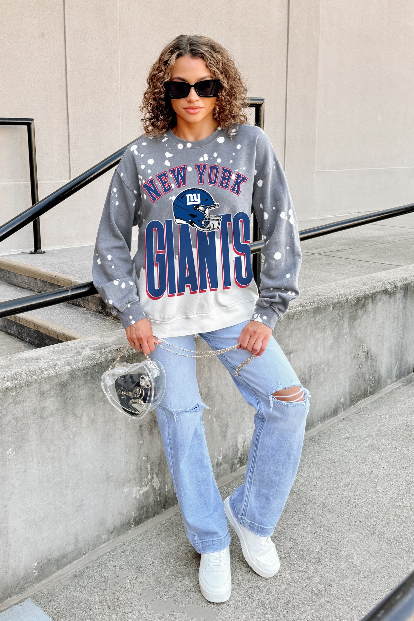 NEW YORK GIANTS ARCH RIVALS LONG-SLEEVE FRENCH TERRY PULLOVER