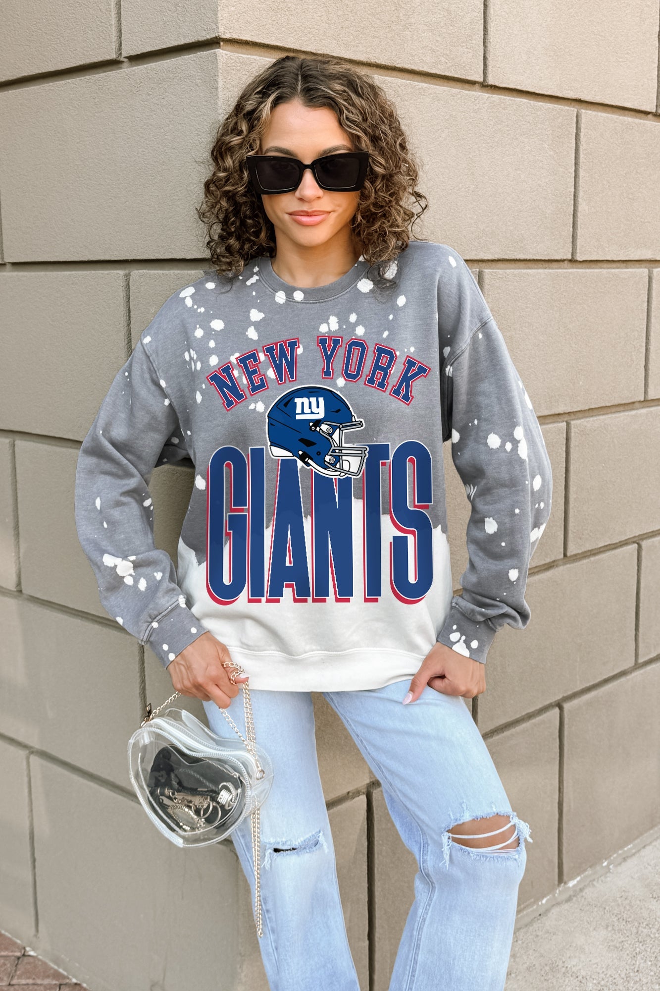 NEW YORK GIANTS ARCH RIVALS LONG-SLEEVE FRENCH TERRY PULLOVER