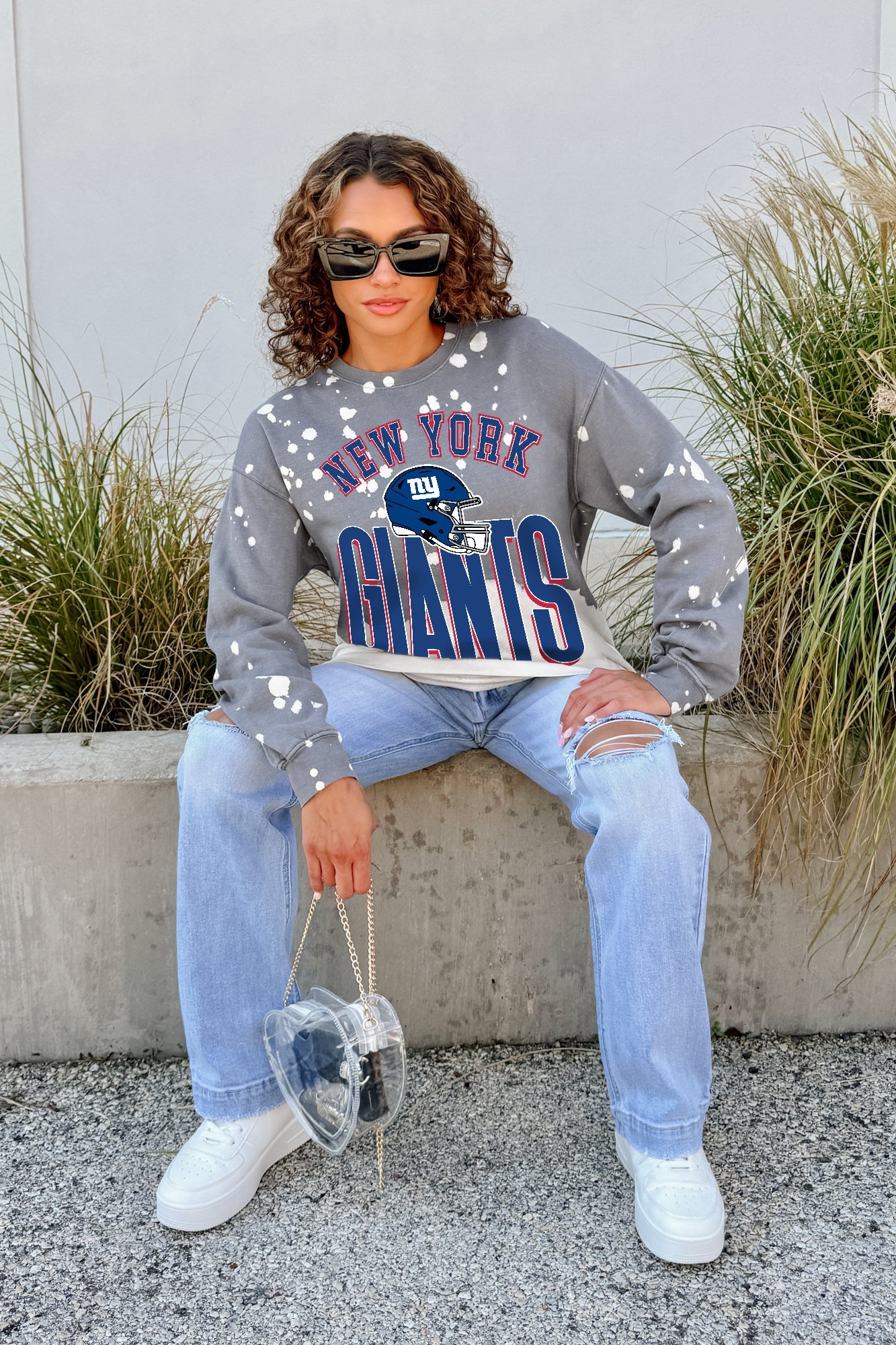 NEW YORK GIANTS ARCH RIVALS LONG-SLEEVE FRENCH TERRY PULLOVER
