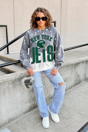 NEW YORK JETS ARCH RIVALS LONG-SLEEVE FRENCH TERRY PULLOVER