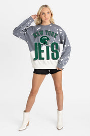 NEW YORK JETS ARCH RIVALS LONG-SLEEVE FRENCH TERRY PULLOVER