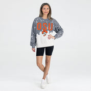 OKLAHOMA STATE COWBOYS CASUAL FAN LONG-SLEEVE FRENCH TERRY PULLOVER