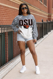 OREGON STATE BEAVERS CASUAL FAN LONG-SLEEVE FRENCH TERRY PULLOVER