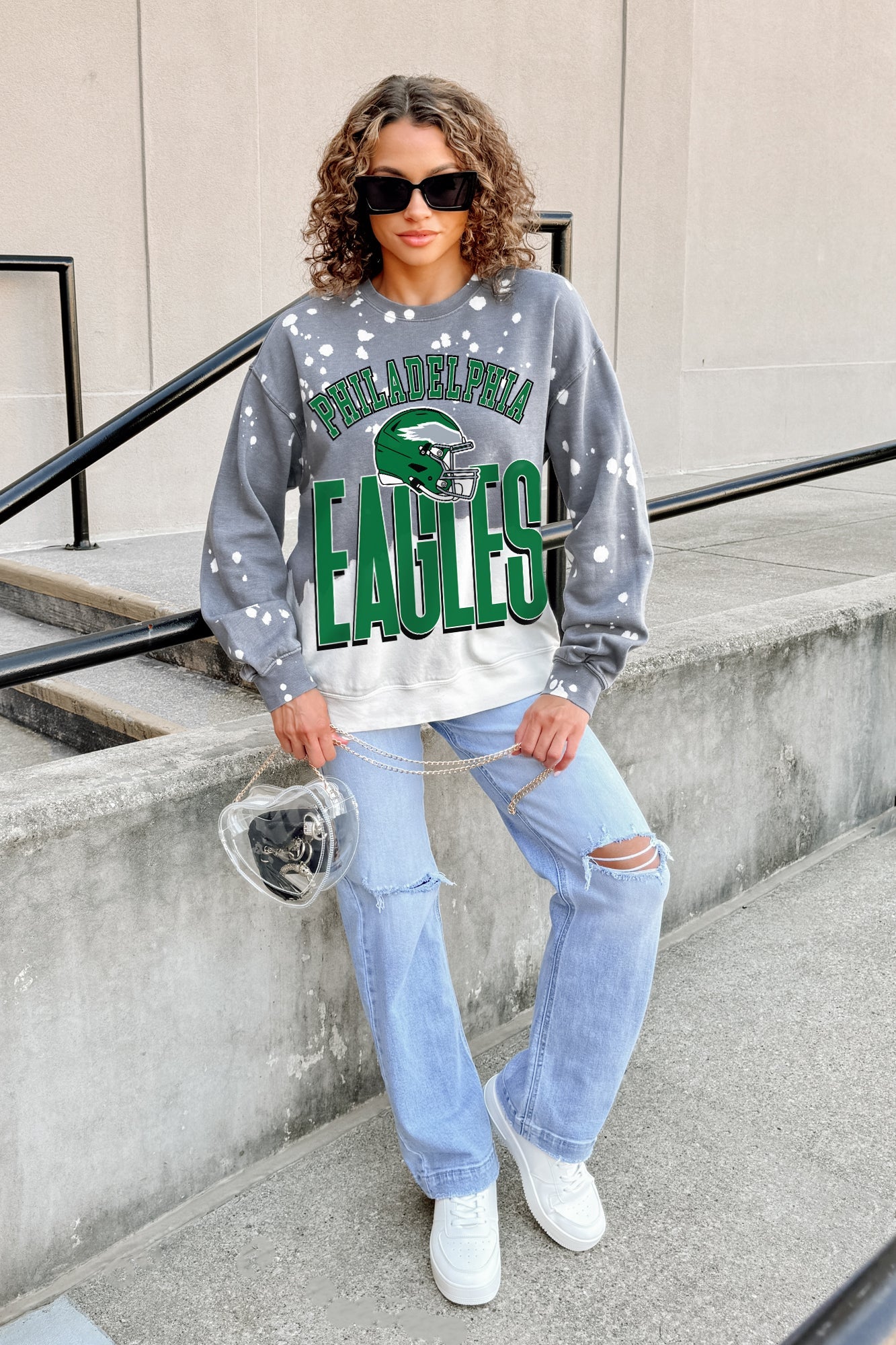 PHILADELPHIA EAGLES ARCH RIVALS LONG-SLEEVE FRENCH TERRY PULLOVER