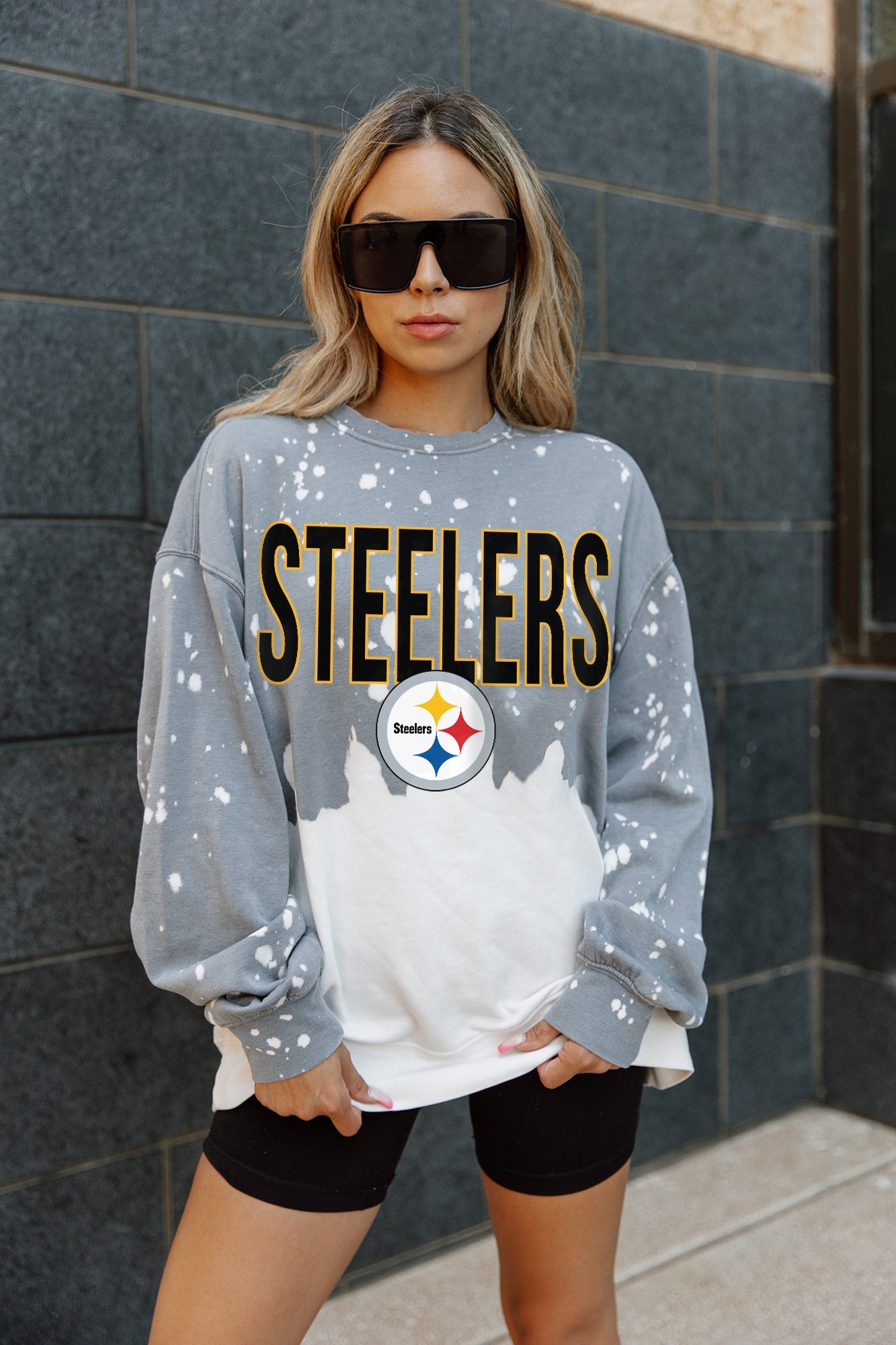 PITTSBURGH STEELERS CASUAL FAN LONG-SLEEVE FRENCH TERRY PULLOVER