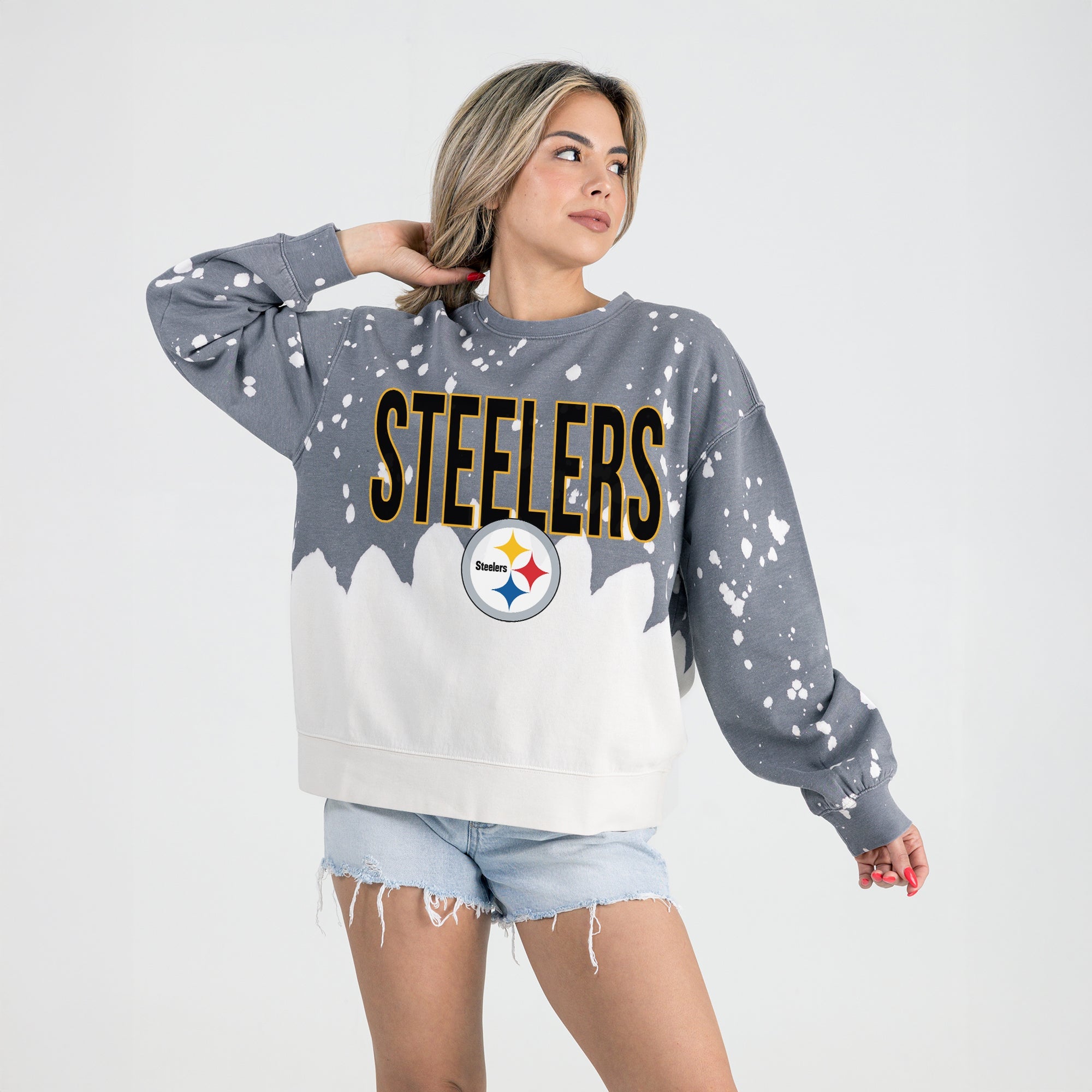 PITTSBURGH STEELERS CASUAL FAN LONG-SLEEVE FRENCH TERRY PULLOVER