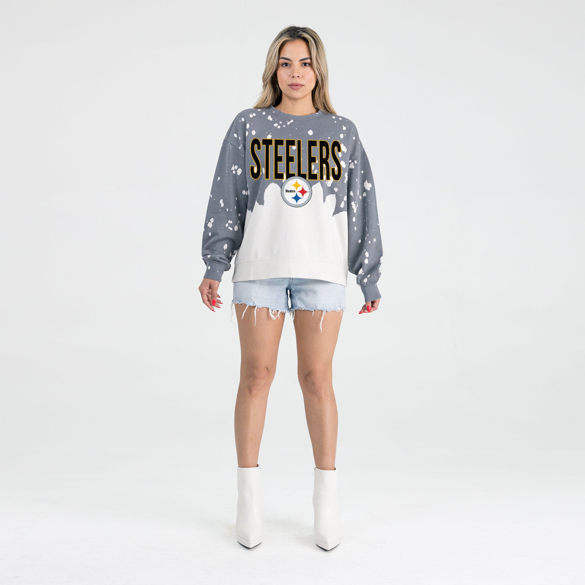 PITTSBURGH STEELERS CASUAL FAN LONG-SLEEVE FRENCH TERRY PULLOVER