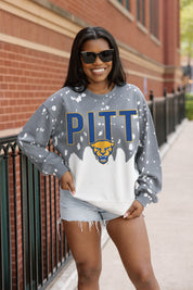 PITTSBURGH PANTHERS CASUAL FAN LONG-SLEEVE FRENCH TERRY PULLOVER