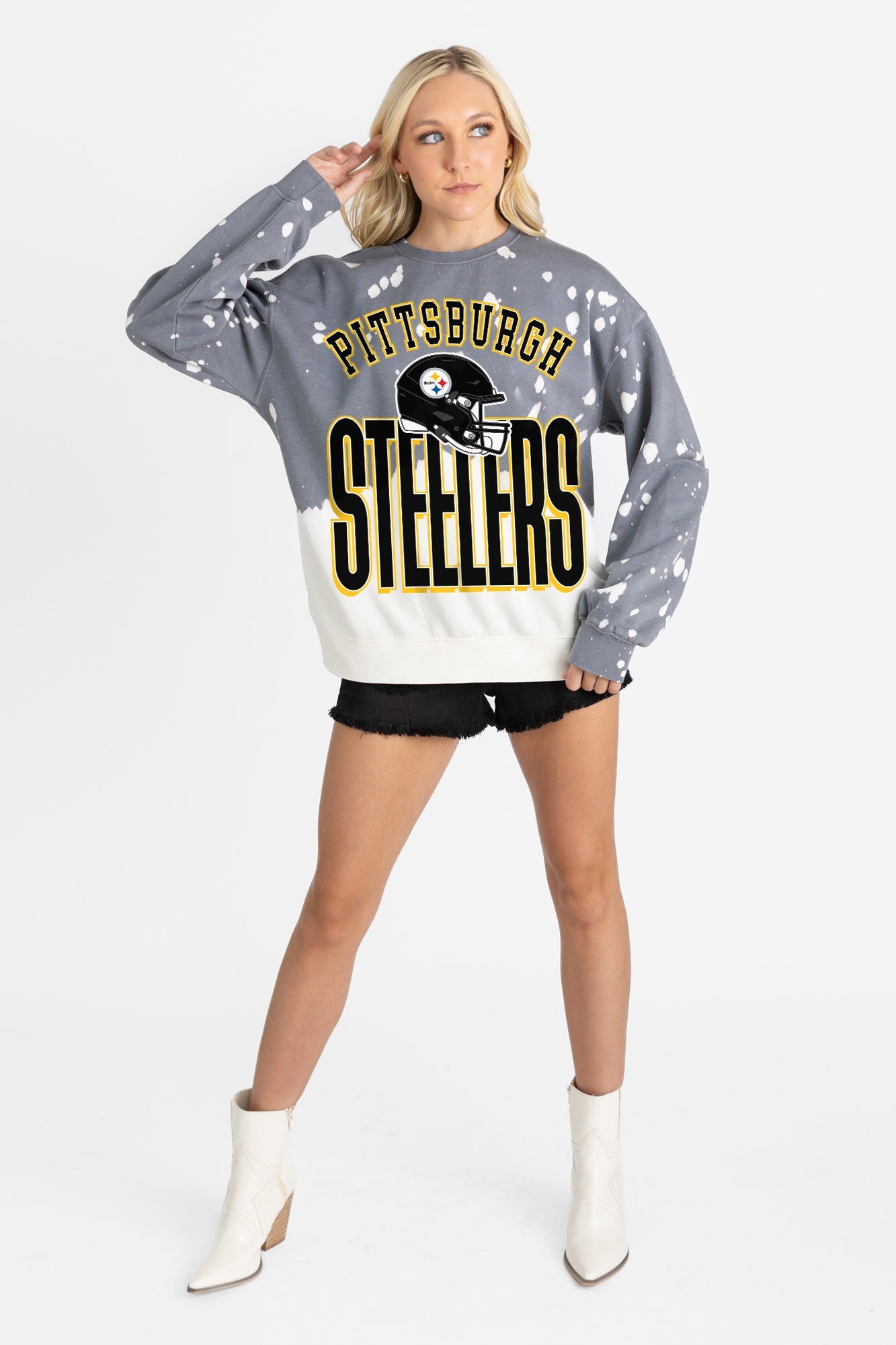 PITTSBURGH STEELERS ARCH RIVALS LONG-SLEEVE FRENCH TERRY PULLOVER