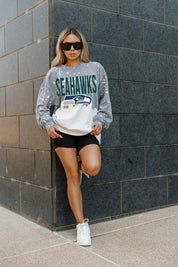 SEATTLE SEAHAWKS CASUAL FAN LONG-SLEEVE FRENCH TERRY PULLOVER
