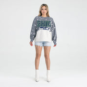 SEATTLE SEAHAWKS CASUAL FAN LONG-SLEEVE FRENCH TERRY PULLOVER