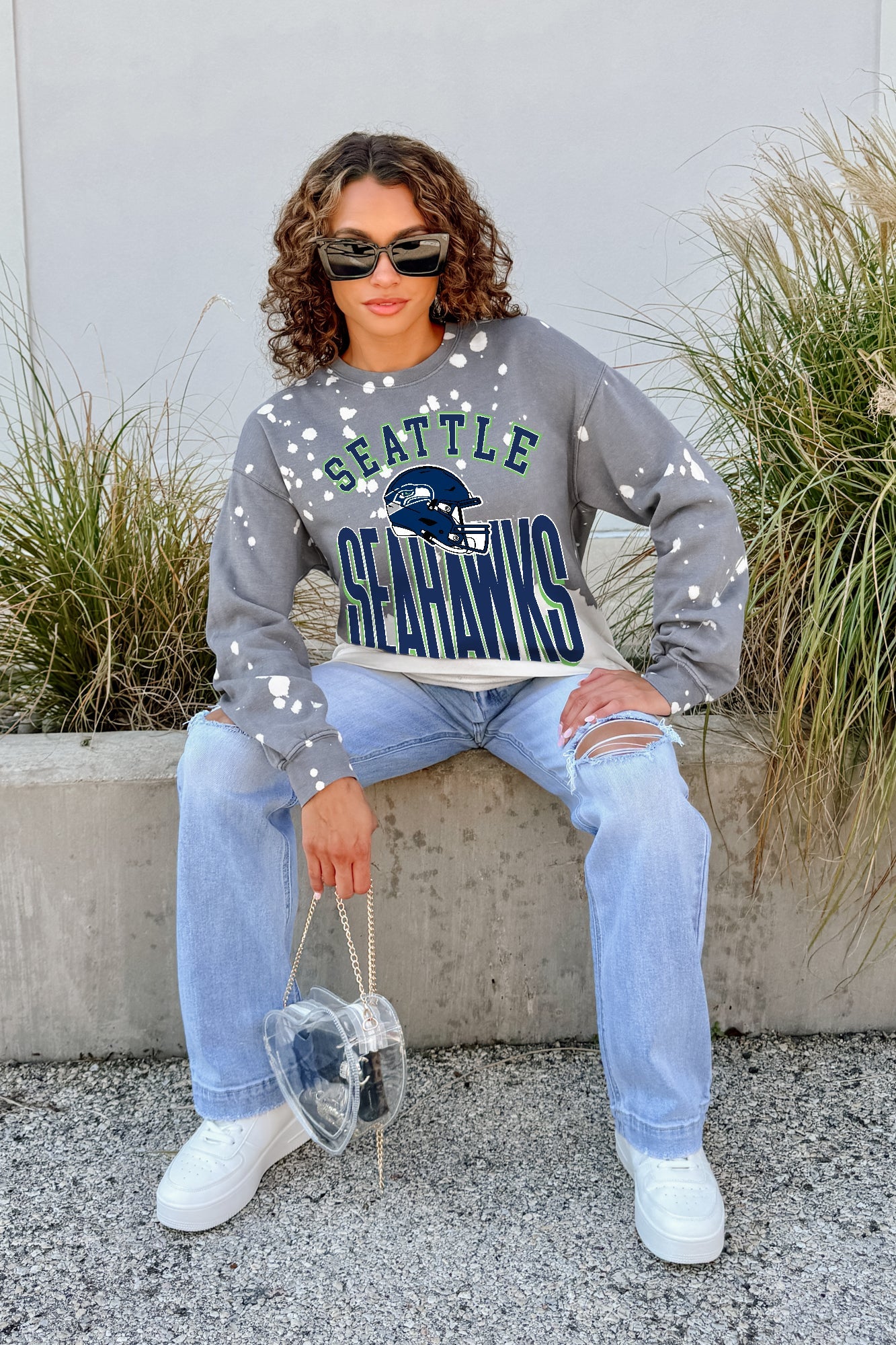 SEATTLE SEAHAWKS ARCH RIVALS LONG-SLEEVE FRENCH TERRY PULLOVER