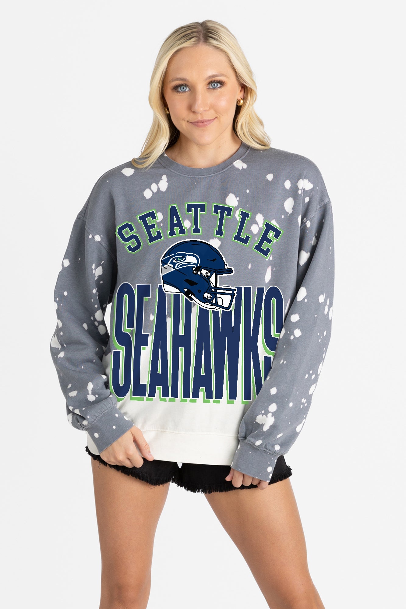 SEATTLE SEAHAWKS ARCH RIVALS LONG-SLEEVE FRENCH TERRY PULLOVER
