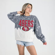 SAN FRANCISCO 49ERS CASUAL FAN LONG-SLEEVE FRENCH TERRY PULLOVER