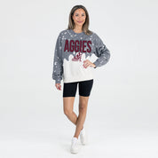 TEXAS A&M AGGIES CASUAL FAN LONG-SLEEVE FRENCH TERRY PULLOVER