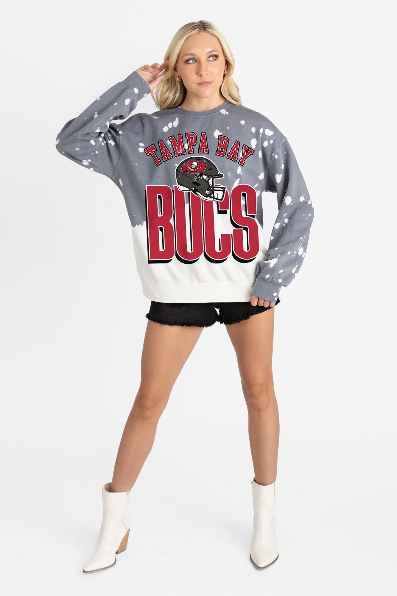 TAMPA BAY BUCCANEERS ARCH RIVALS LONG-SLEEVE FRENCH TERRY PULLOVER