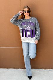 TCU HORNED FROGS ARCH RIVALS LONG-SLEEVE FRENCH TERRY PULLOVER