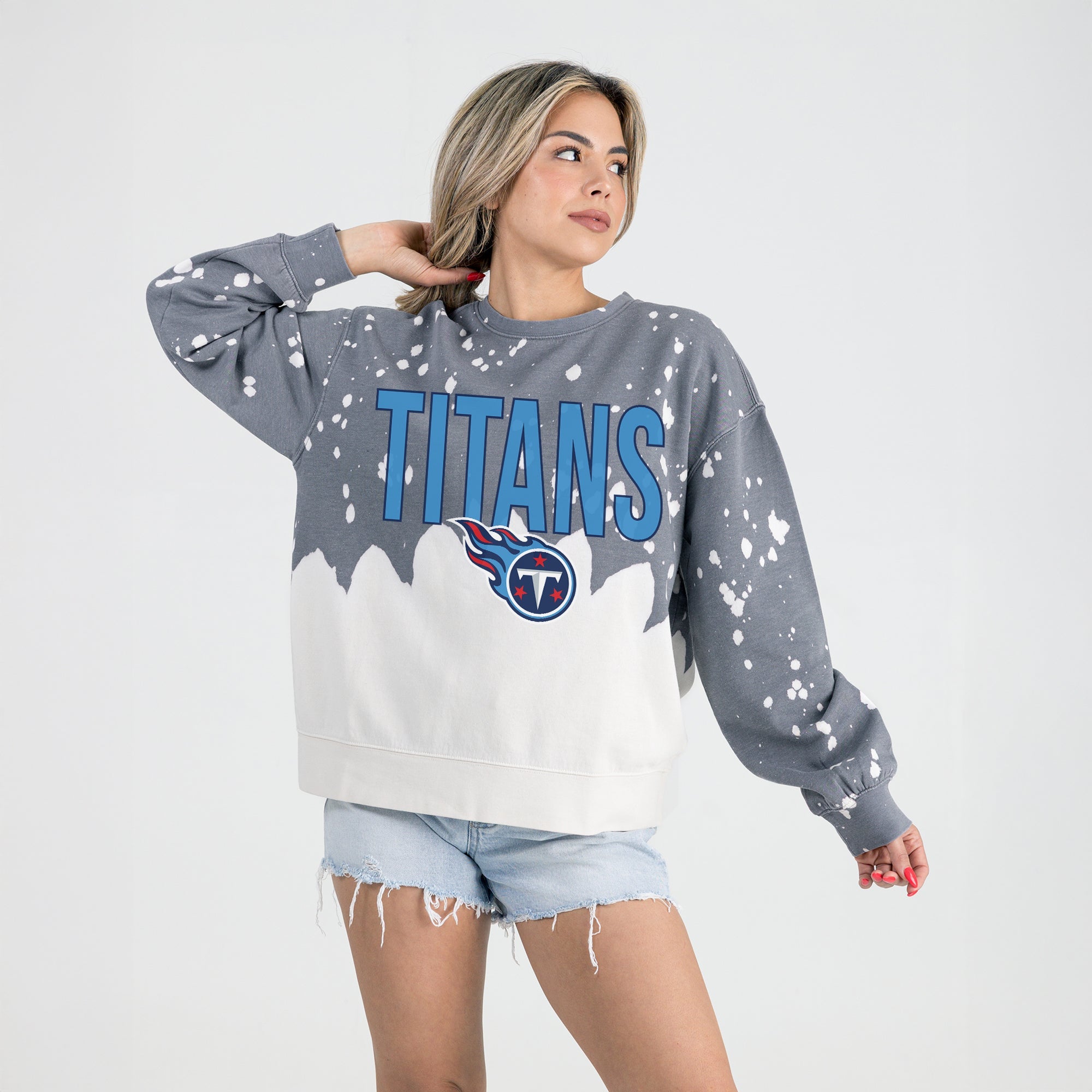 TENNESSEE TITANS CASUAL FAN LONG-SLEEVE FRENCH TERRY PULLOVER