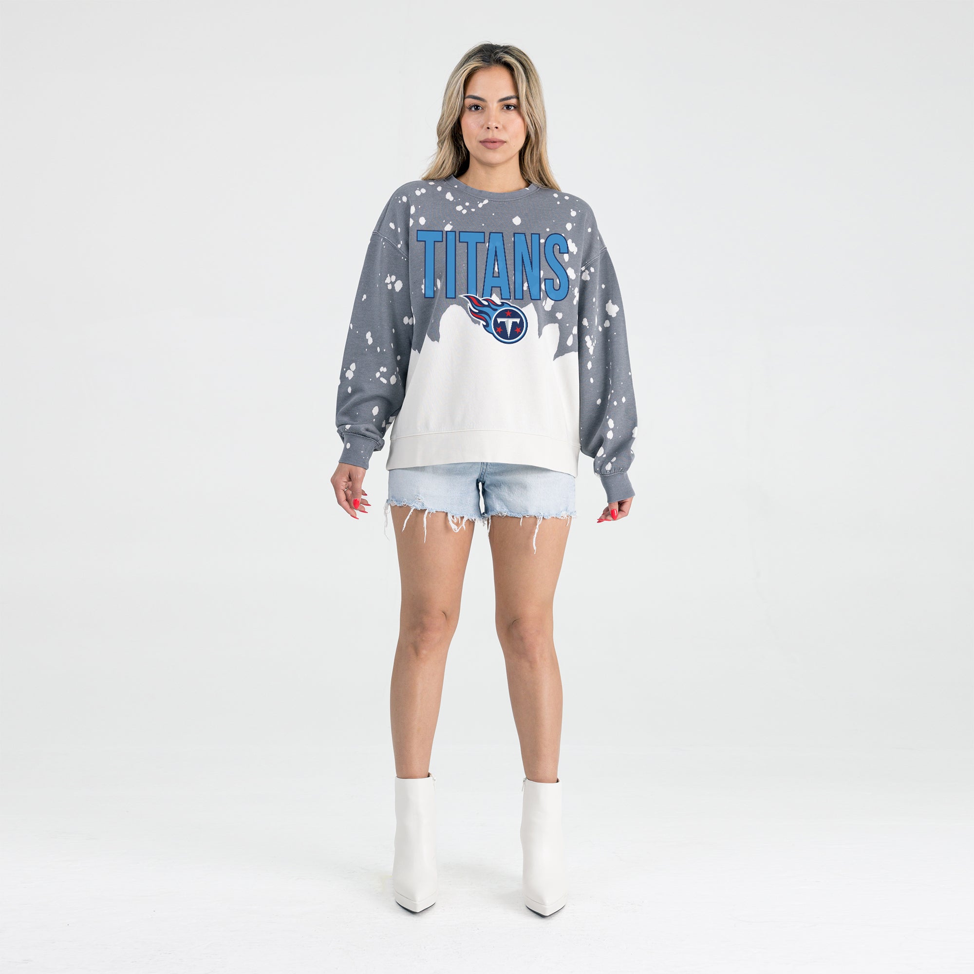 TENNESSEE TITANS CASUAL FAN LONG-SLEEVE FRENCH TERRY PULLOVER
