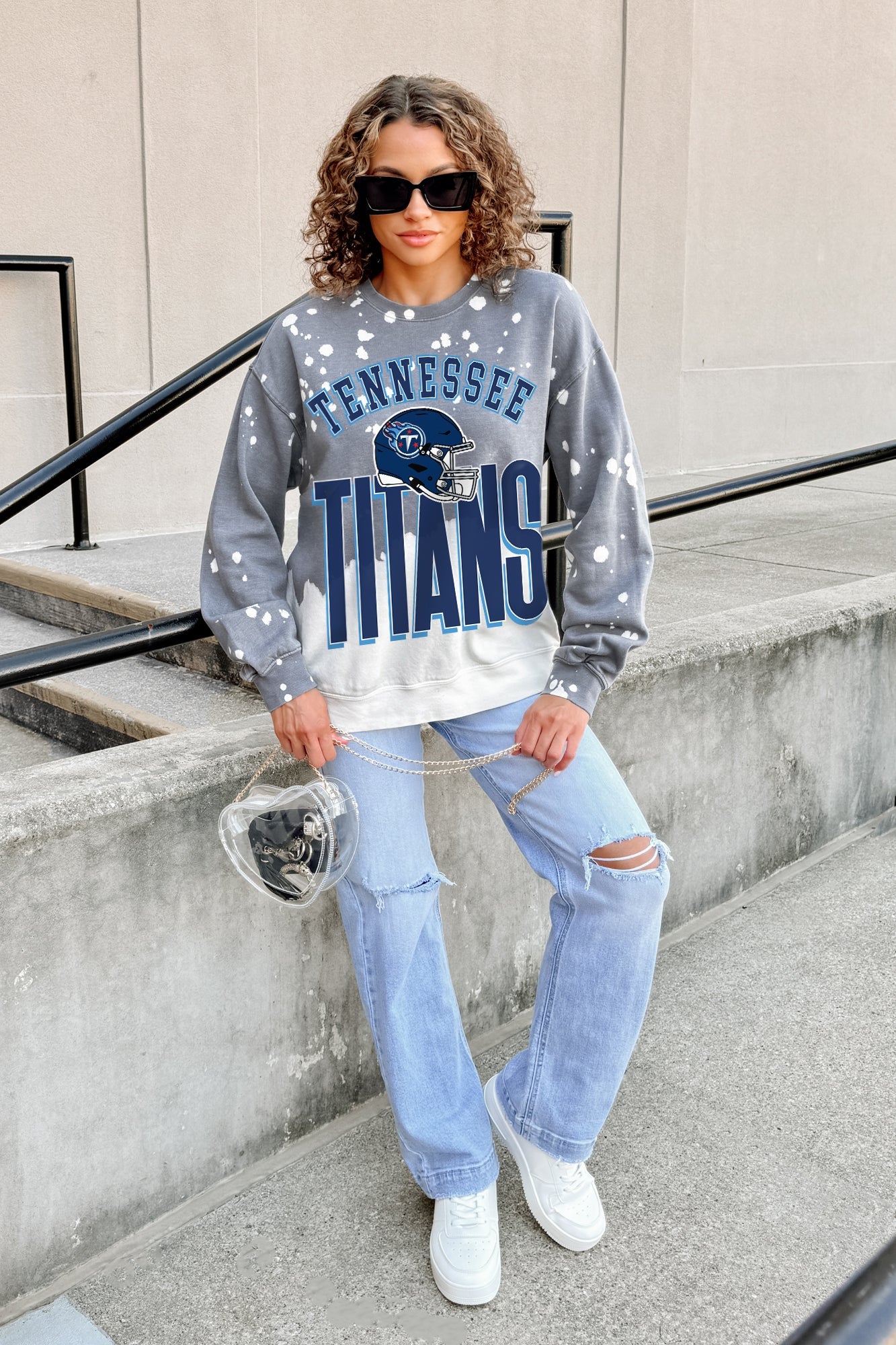 TENNESSEE TITANS ARCH RIVALS LONG-SLEEVE FRENCH TERRY PULLOVER