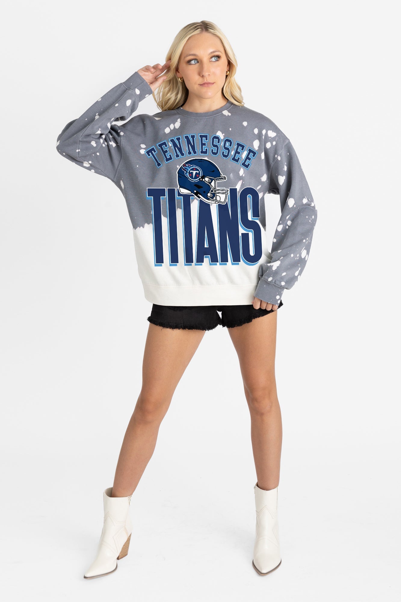 TENNESSEE TITANS ARCH RIVALS LONG-SLEEVE FRENCH TERRY PULLOVER