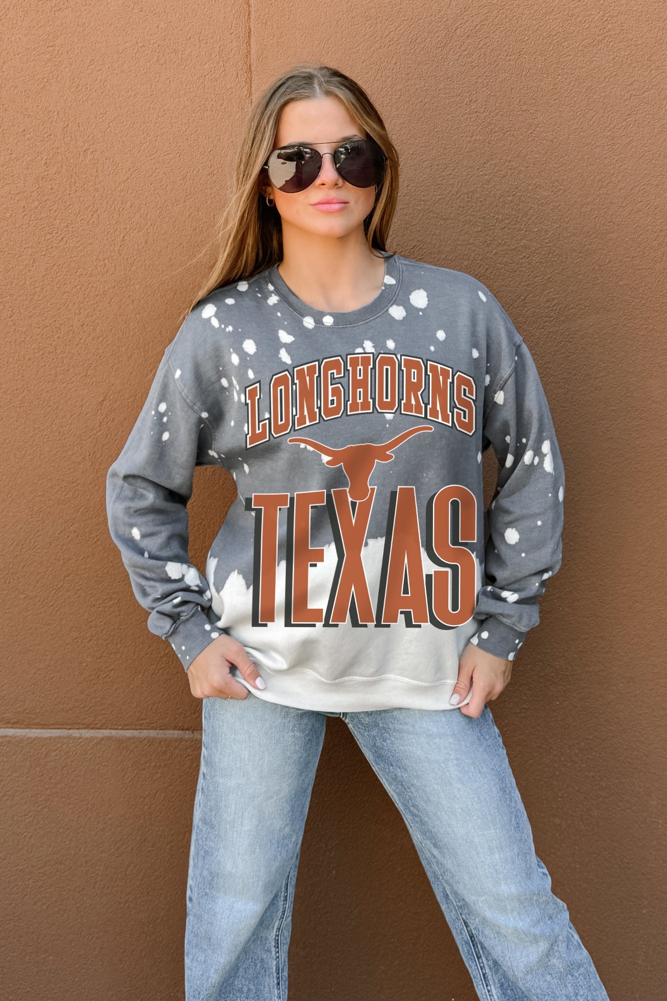 TEXAS LONGHORNS ARCH RIVALS LONG-SLEEVE FRENCH TERRY PULLOVER
