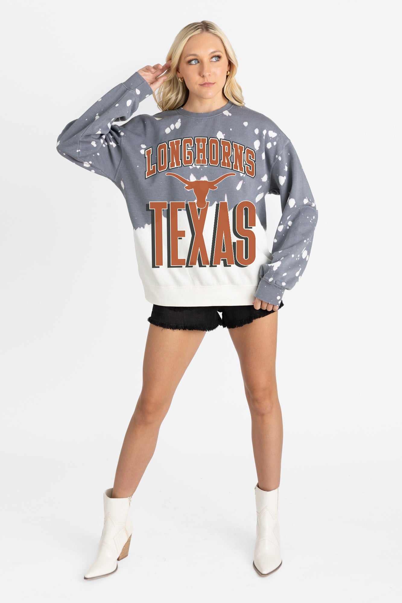 TEXAS LONGHORNS ARCH RIVALS LONG-SLEEVE FRENCH TERRY PULLOVER