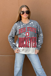 OHIO STATE BUCKEYES ARCH RIVALS LONG-SLEEVE FRENCH TERRY PULLOVER