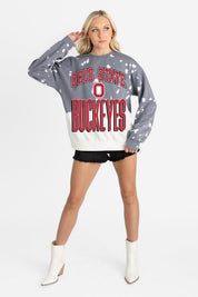 OHIO STATE BUCKEYES ARCH RIVALS LONG-SLEEVE FRENCH TERRY PULLOVER