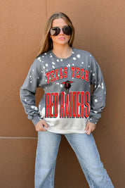 TEXAS TECH RED RAIDERS ARCH RIVALS LONG-SLEEVE FRENCH TERRY PULLOVER