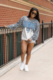NORTH CAROLINA TAR HEELS CASUAL FAN LONG-SLEEVE FRENCH TERRY PULLOVER
