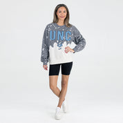 NORTH CAROLINA TAR HEELS CASUAL FAN LONG-SLEEVE FRENCH TERRY PULLOVER