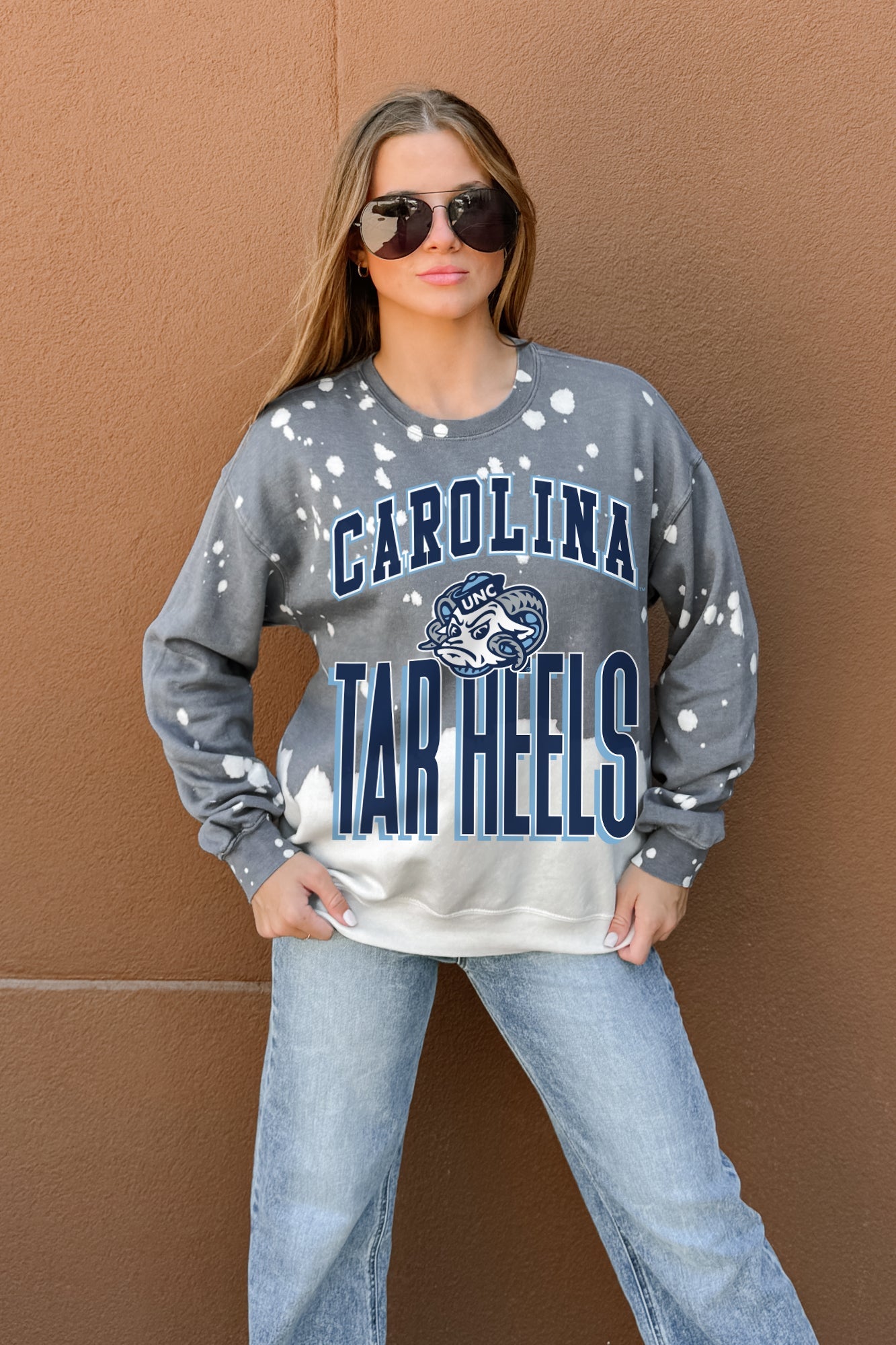 NORTH CAROLINA TAR HEELS ARCH RIVALS LONG-SLEEVE FRENCH TERRY PULLOVER
