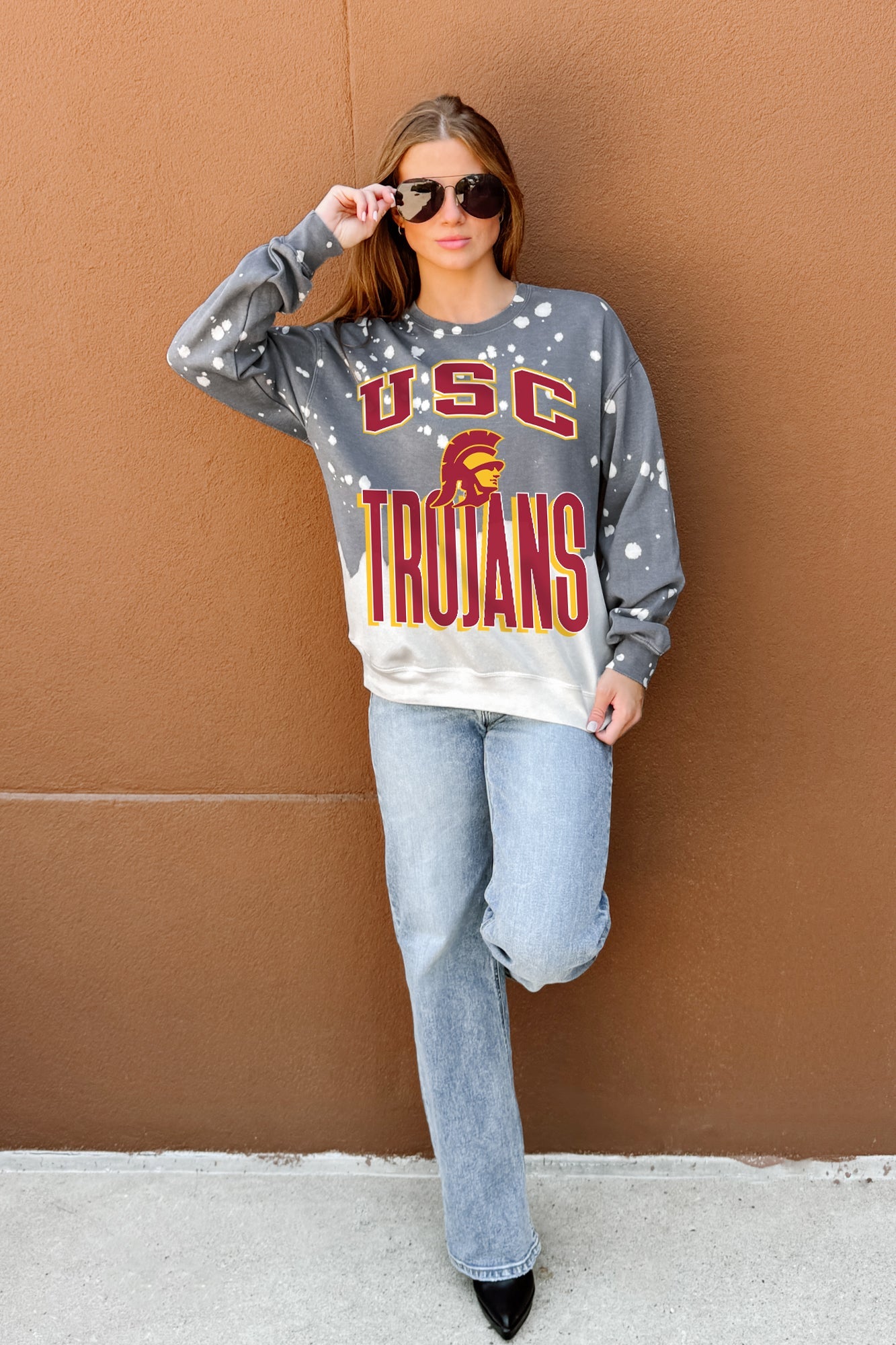 USC TROJANS ARCH RIVALS LONG-SLEEVE FRENCH TERRY PULLOVER