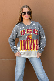 USC TROJANS ARCH RIVALS LONG-SLEEVE FRENCH TERRY PULLOVER