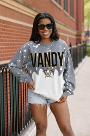 VANDERBILT COMMODORES CASUAL FAN LONG-SLEEVE FRENCH TERRY PULLOVER