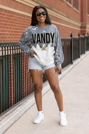 VANDERBILT COMMODORES CASUAL FAN LONG-SLEEVE FRENCH TERRY PULLOVER