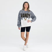 VANDERBILT COMMODORES CASUAL FAN LONG-SLEEVE FRENCH TERRY PULLOVER